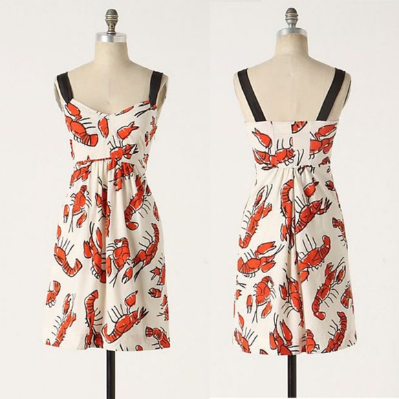 Anthropologie Dresses & Skirts - {edme & esyllte} RARE! "Salty Seas" Lobster Dress